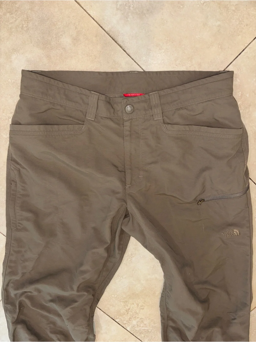 The North Face Men's Olive Green Nylon Cargo Pants Size 34